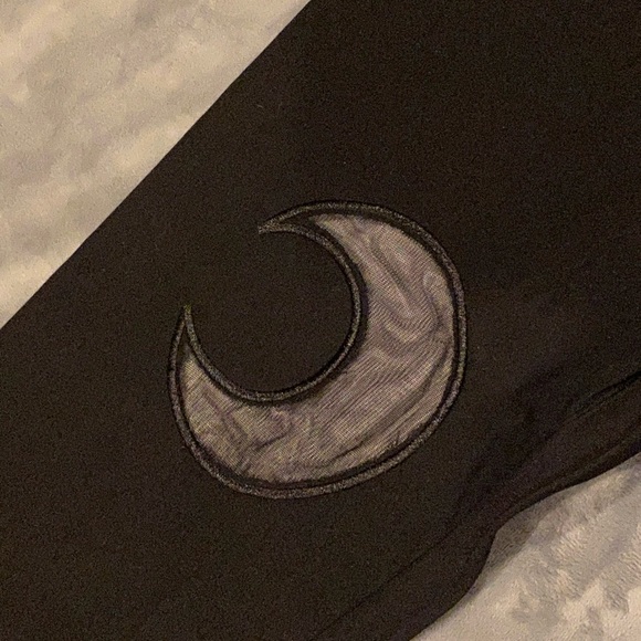 Sold out - Sexy Mesh Moon Panel Pants - Picture 5 of 7